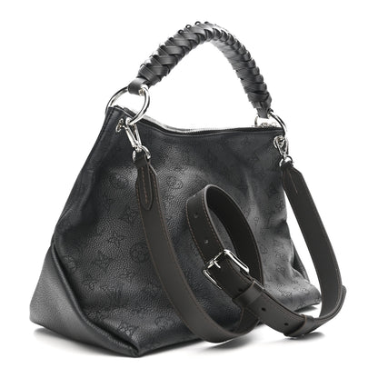 Louis Vuitton Mahina Beaubourg Hobo MM Black 3 of 12