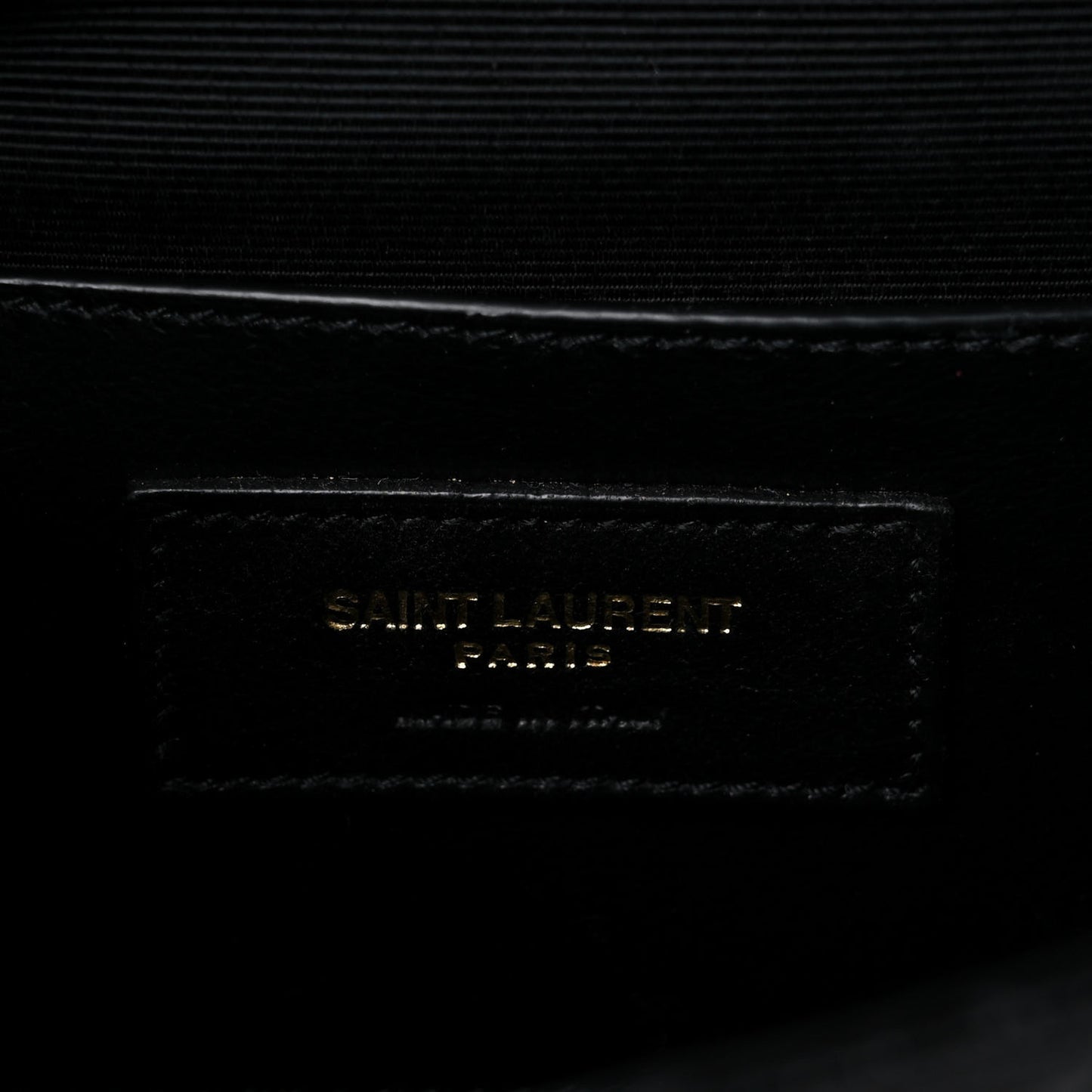 Grain De Poudre Textured Mixed Matelasse Triquilt Small Monogram Satchel Black