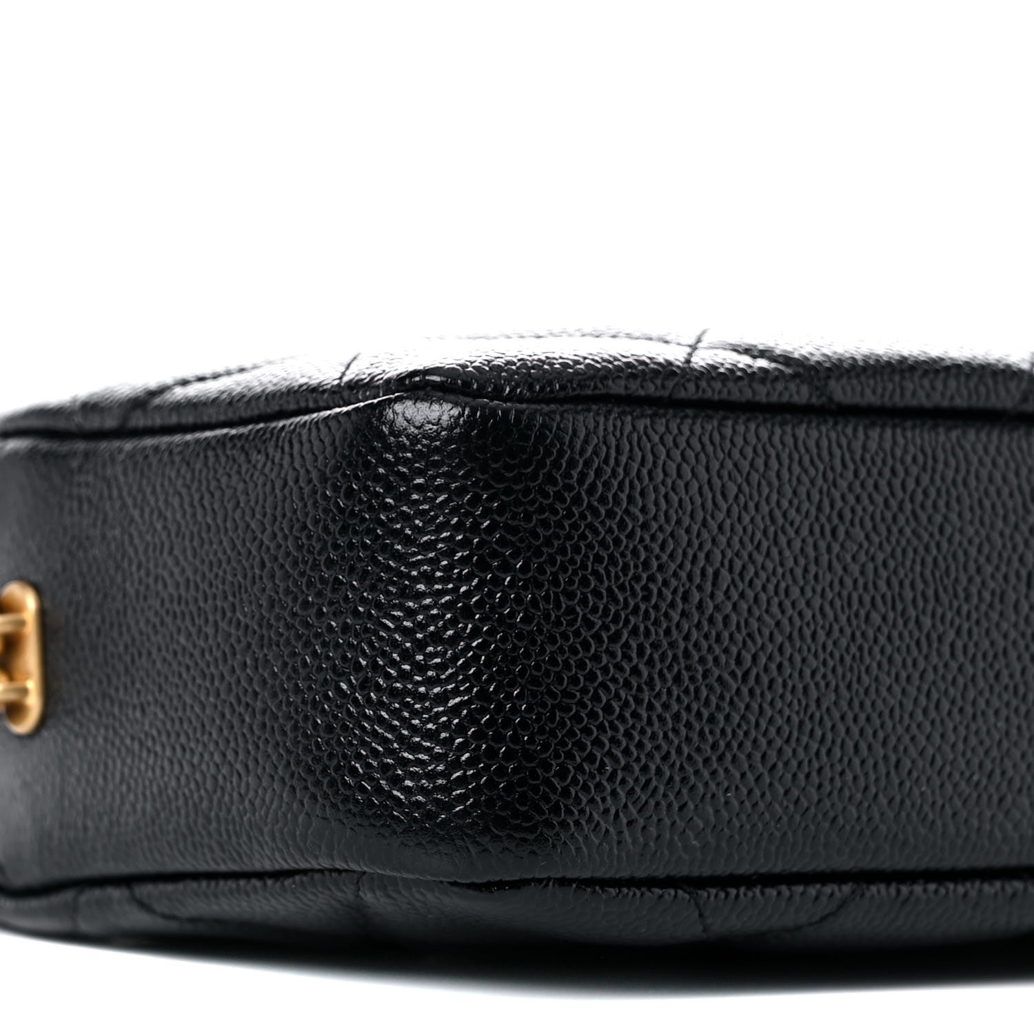 Chanel Shiny Caviar Quilted Chain Melody Camera Bag Black 6 of 9