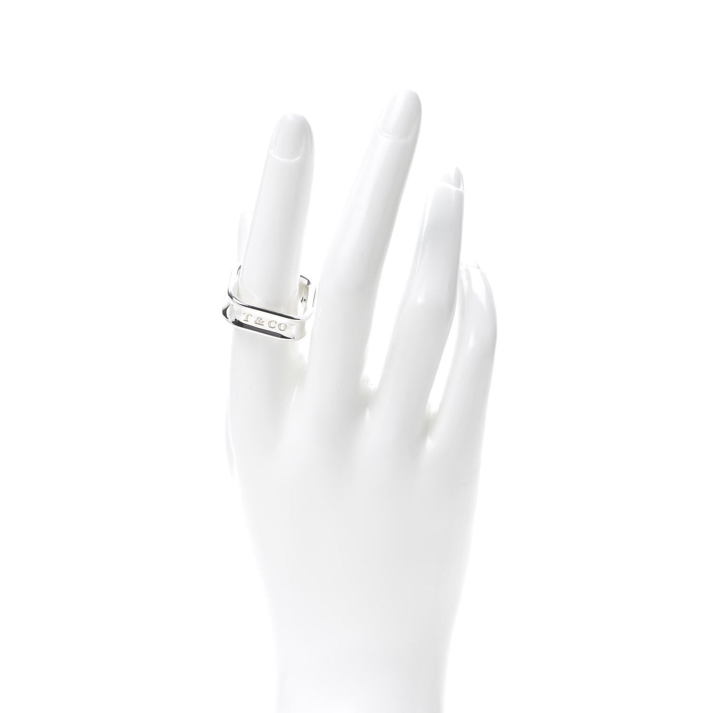 Sterling Silver 1837 Square Ring 54 7