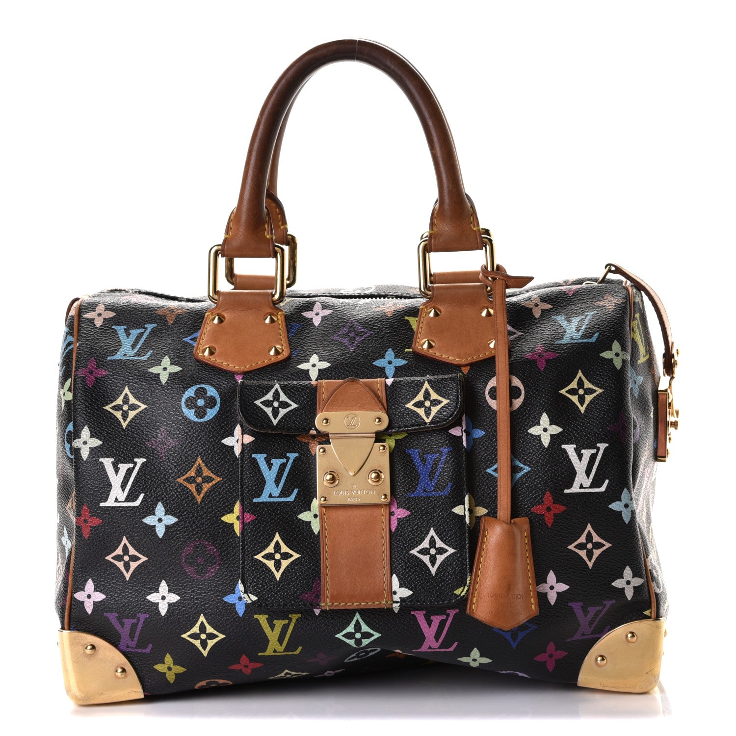 Louis Vuitton Monogram Multicolor Speedy 30 Black 1 of 20