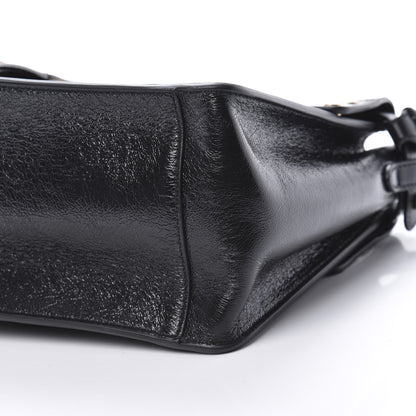 Fendi Agnello Old Shine Vitello Go Rain Small Flip Tote Black Marrone 10 of 12