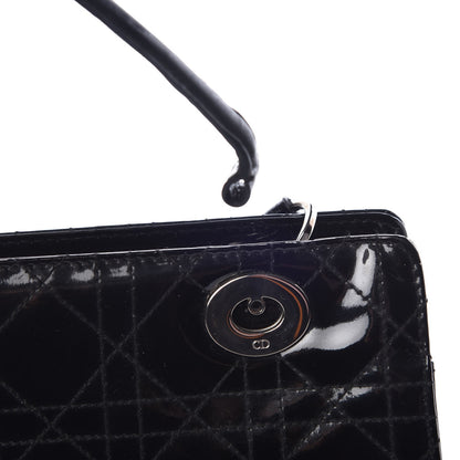 Christian Dior Patent Cannage Stitched East West Lady Dior Black 9 of 13
