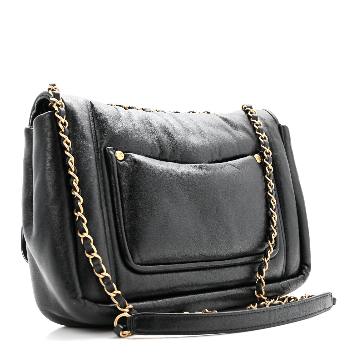 Chanel Lambskin Medium Simply Flap Black 3 of 15