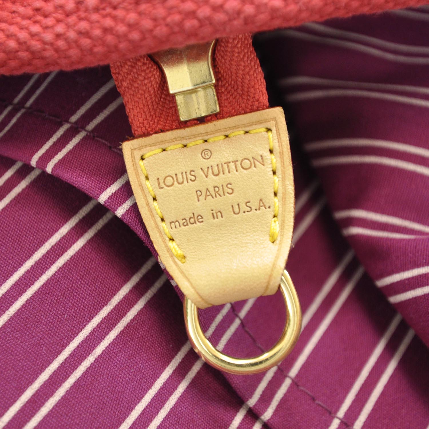 Louis Vuitton Antigua Cabas GM Red 9 of 10