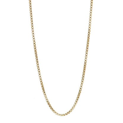 David Yurman 18K Yellow Gold 3.4mm Box Chain Necklace 22" 1 of 4