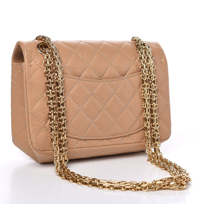 Chanel Aged Calfskin Quilted 2.55 Reissue Mini Flap Beige 3 of 11