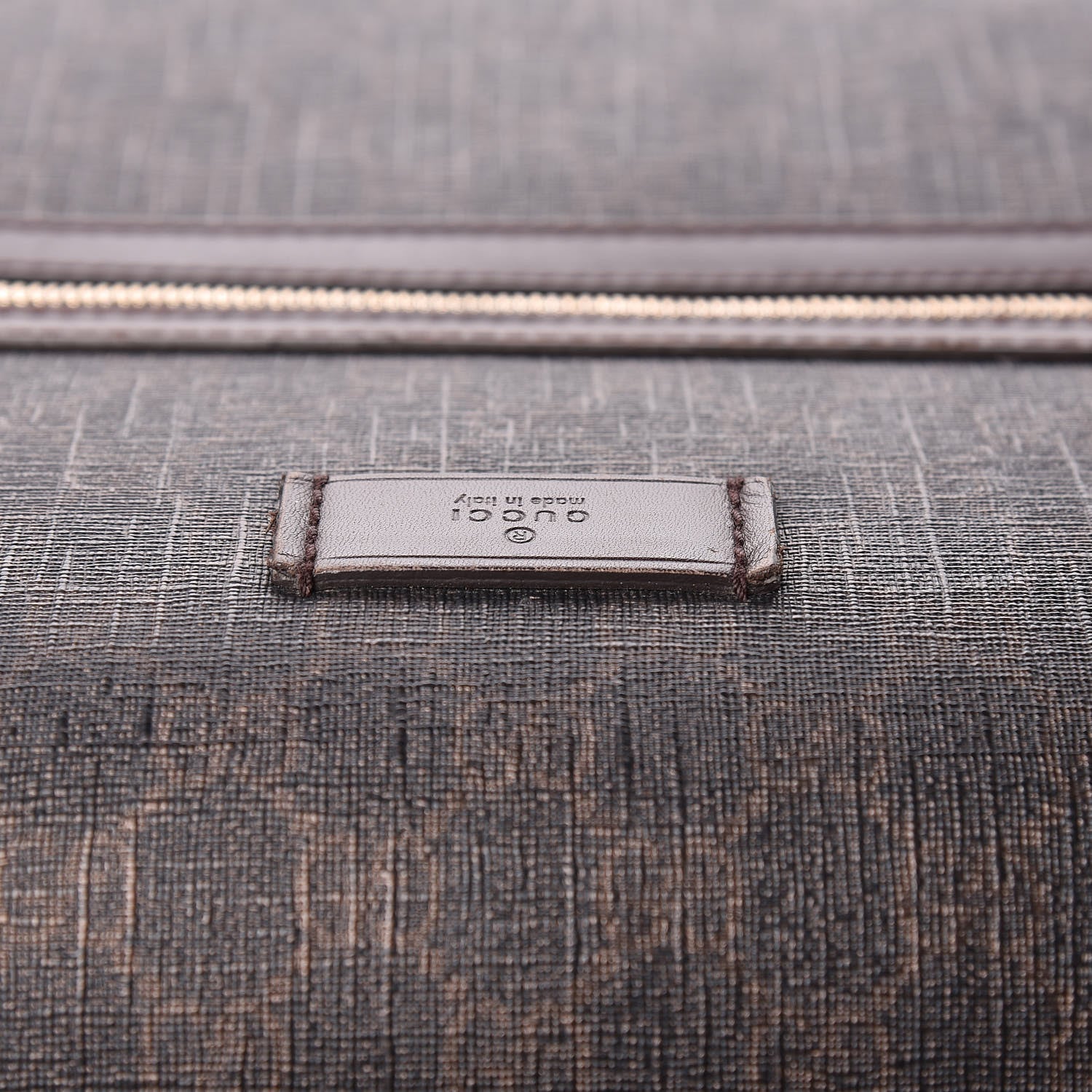 Gucci GG Supreme Monogram Four Wheel Carry On Suitcase Dark Brown 43 of 46