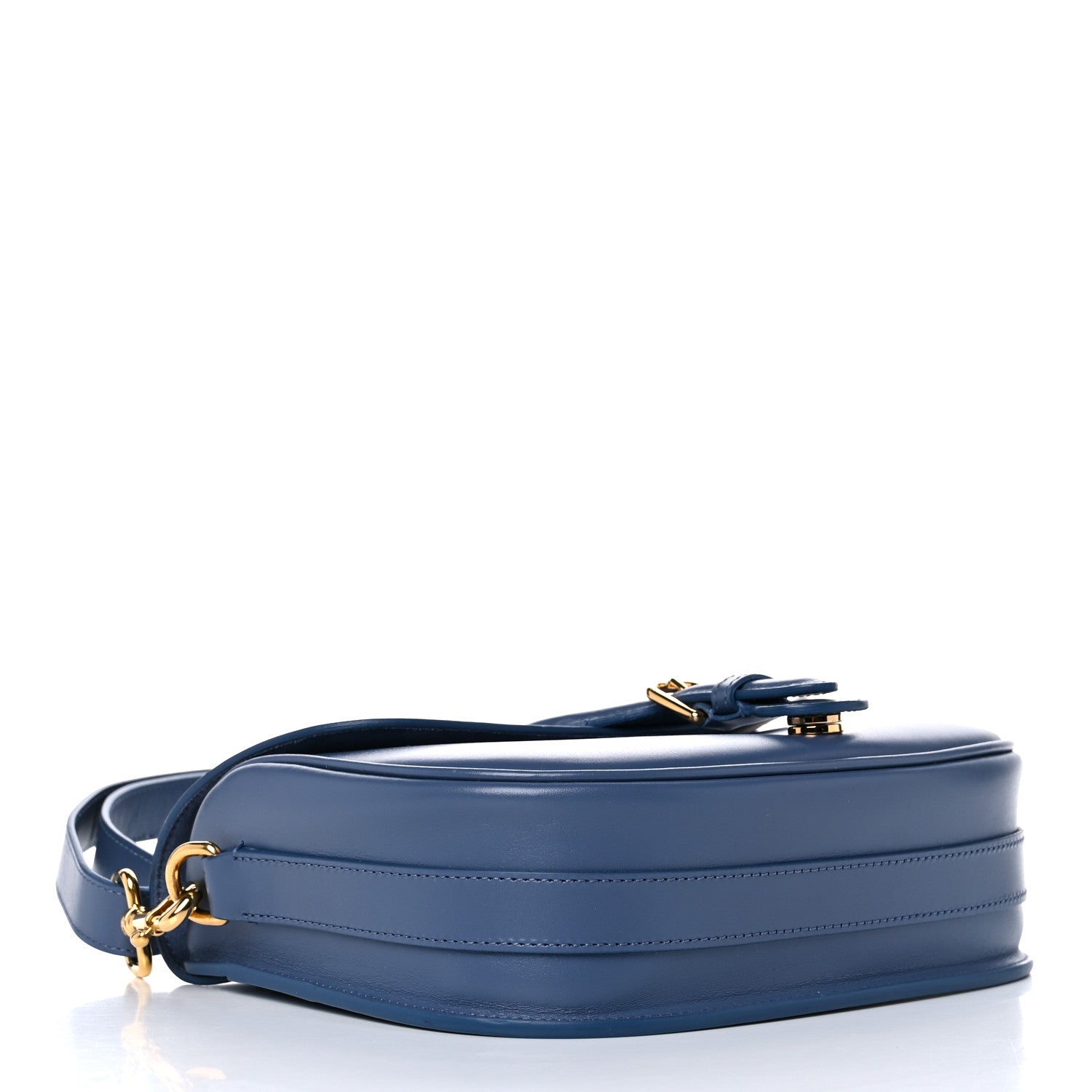 Christian Dior Box Calfskin Medium Bobby Flap Denim Blue 4 of 13
