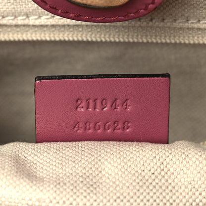 Gucci Monogram Margaux Calfskin Medium Sukey Tote Beige Ebony Vintage Rose 7 of 11
