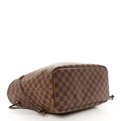 Louis Vuitton Damier Ebene Neo Neverfull MM Rose Ballerine 5 of 14