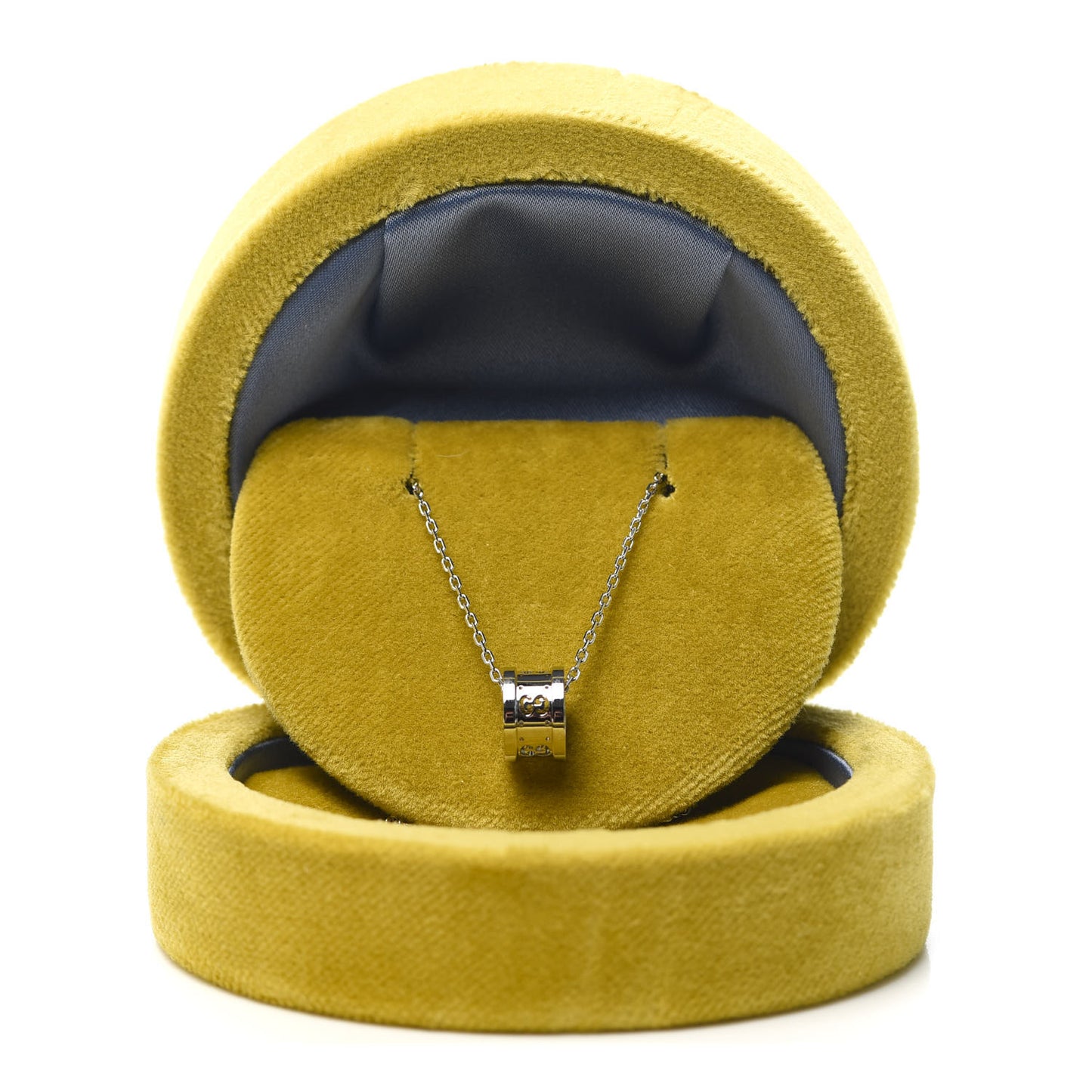 18K White Gold Icon Twirl Pendant Necklace