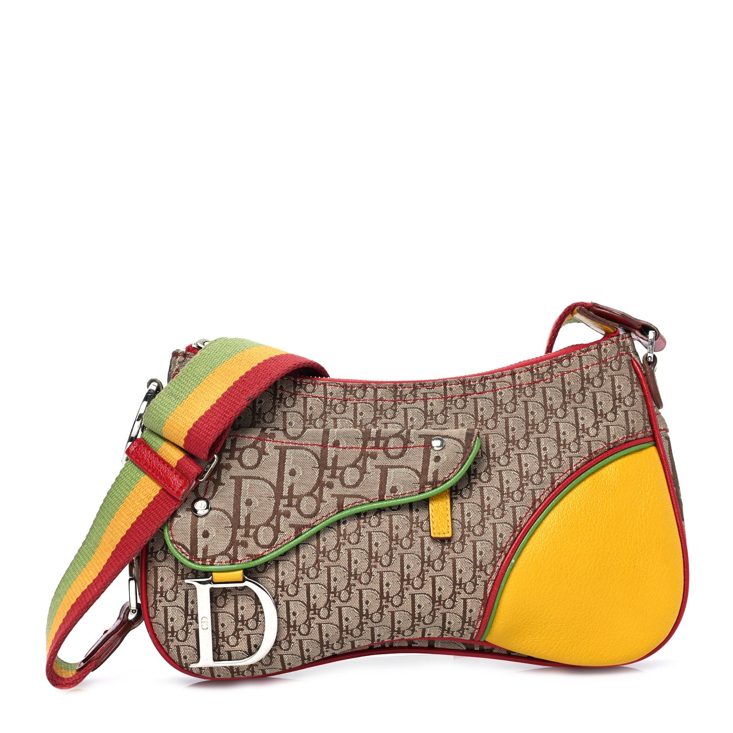 Christian Dior Monogram Rasta Double Saddle Beige 1 of 9