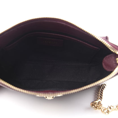 Versace Saffiano Medusa Tribute Shoulder Bag Burgundy 5 of 10