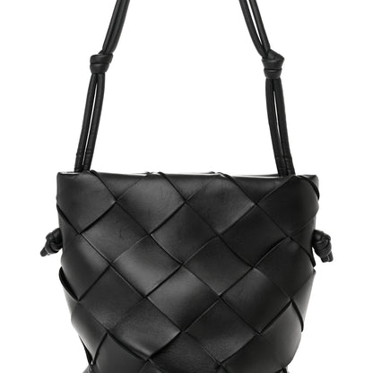 Bottega Veneta Nappa Maxi Intrecciato Clasp Bucket Bag Black 7 of 13