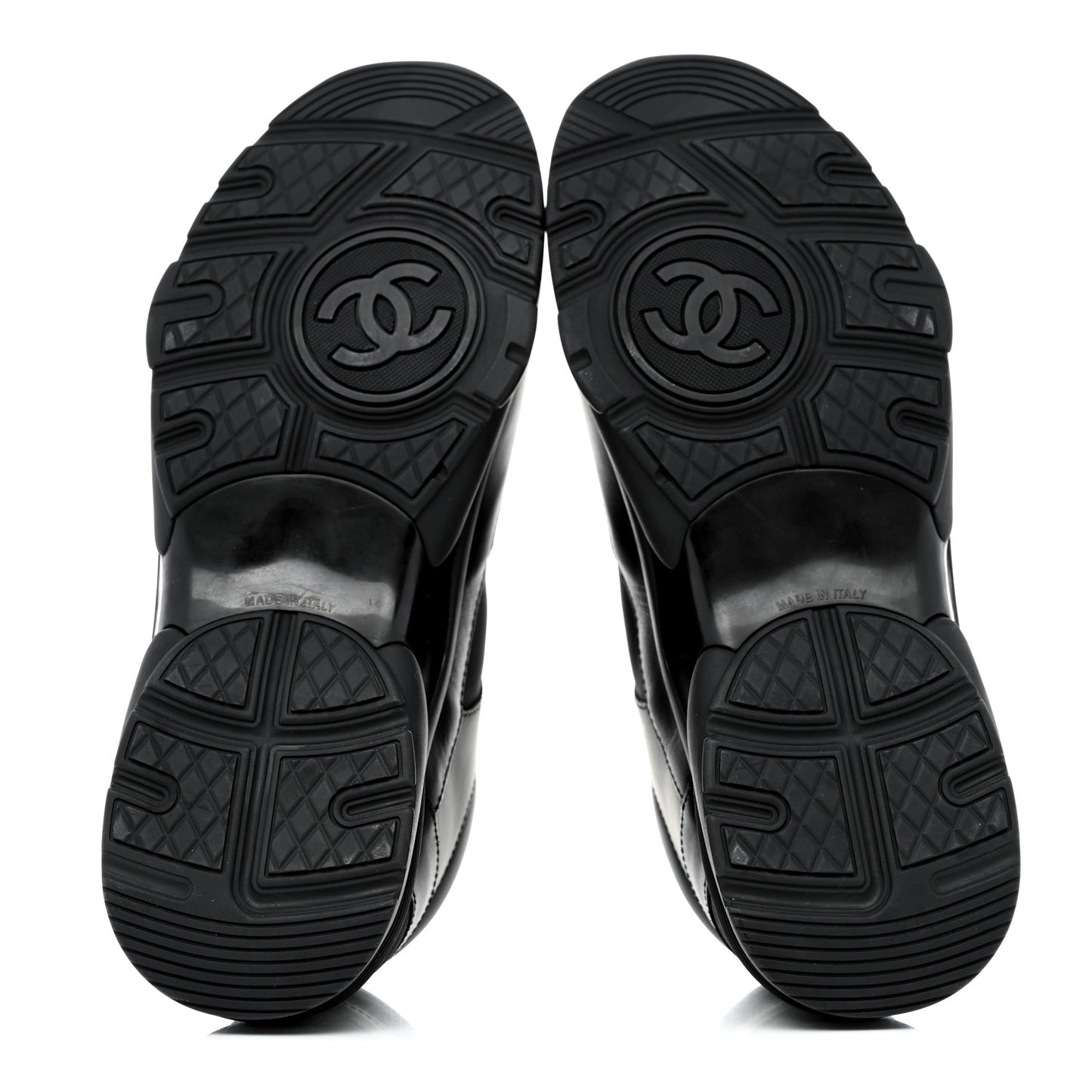 Calfskin Lambskin CC Uniform Sneakers 40 Black
