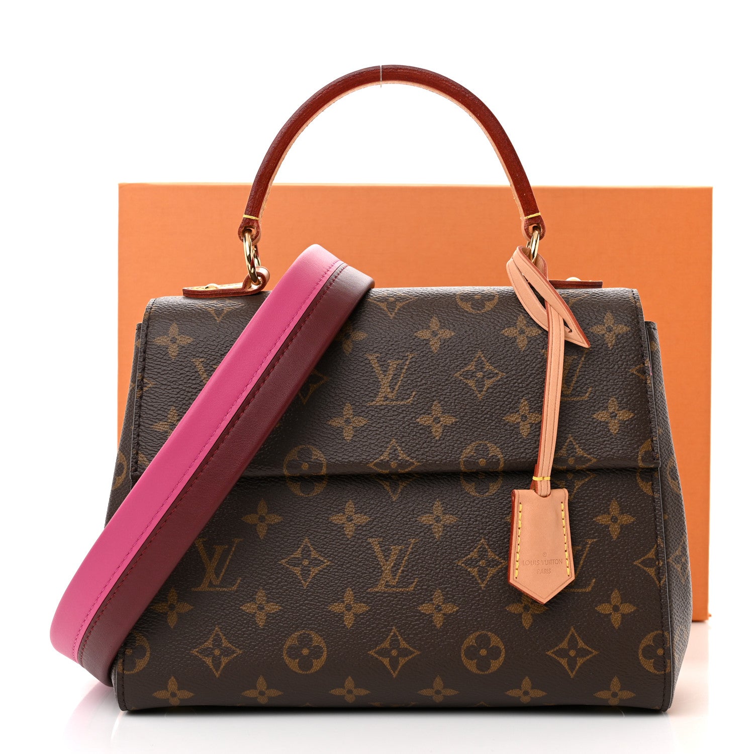 Louis Vuitton Monogram Cluny BB Bordeaux Fuchsia 10 of 10