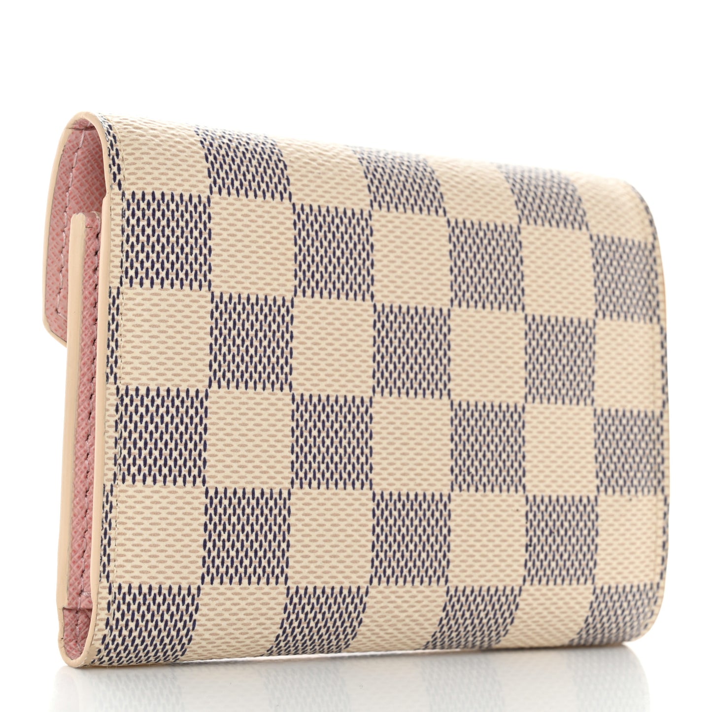 Damier Azur Victorine Wallet Rose Ballerine
