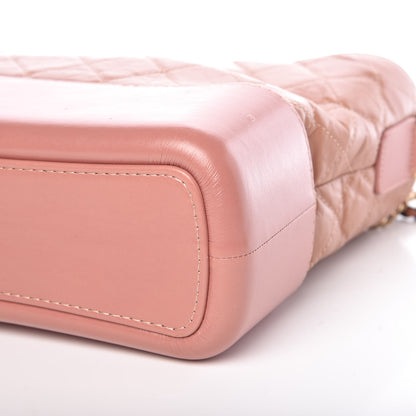 Chanel Aged Calfskin Quilted Medium Gabrielle Hobo Pink 6 of 11
