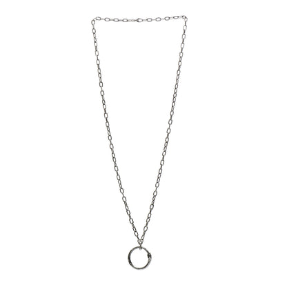 Gucci Sterling Silver Garden Ouroboros Snake Pendant Necklace 3 of 4