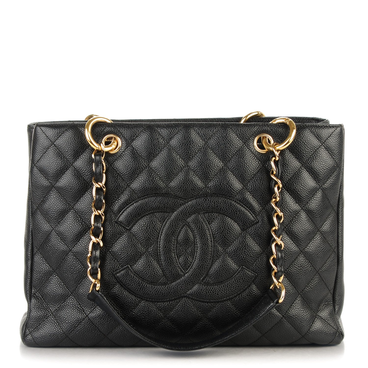 Chanel Caviar Quilted Grand Shopping Tote GST Black 1 of 7