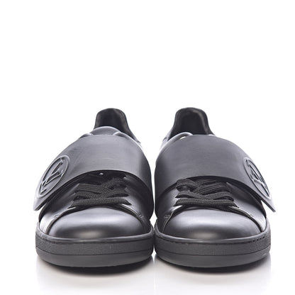 Louis Vuitton Calfskin Frontrow Sneakers 38 Black 2 of 10