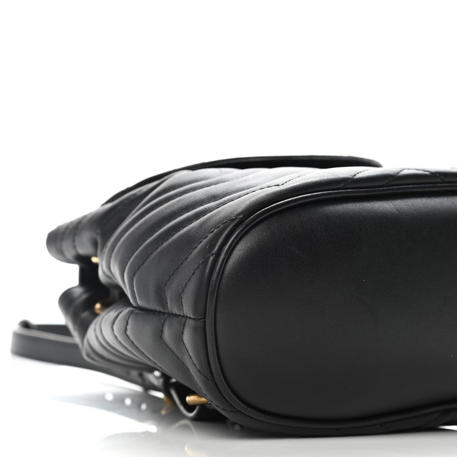 Gucci Calfskin Matelasse GG Marmont Flap Backpack Black 5 of 11
