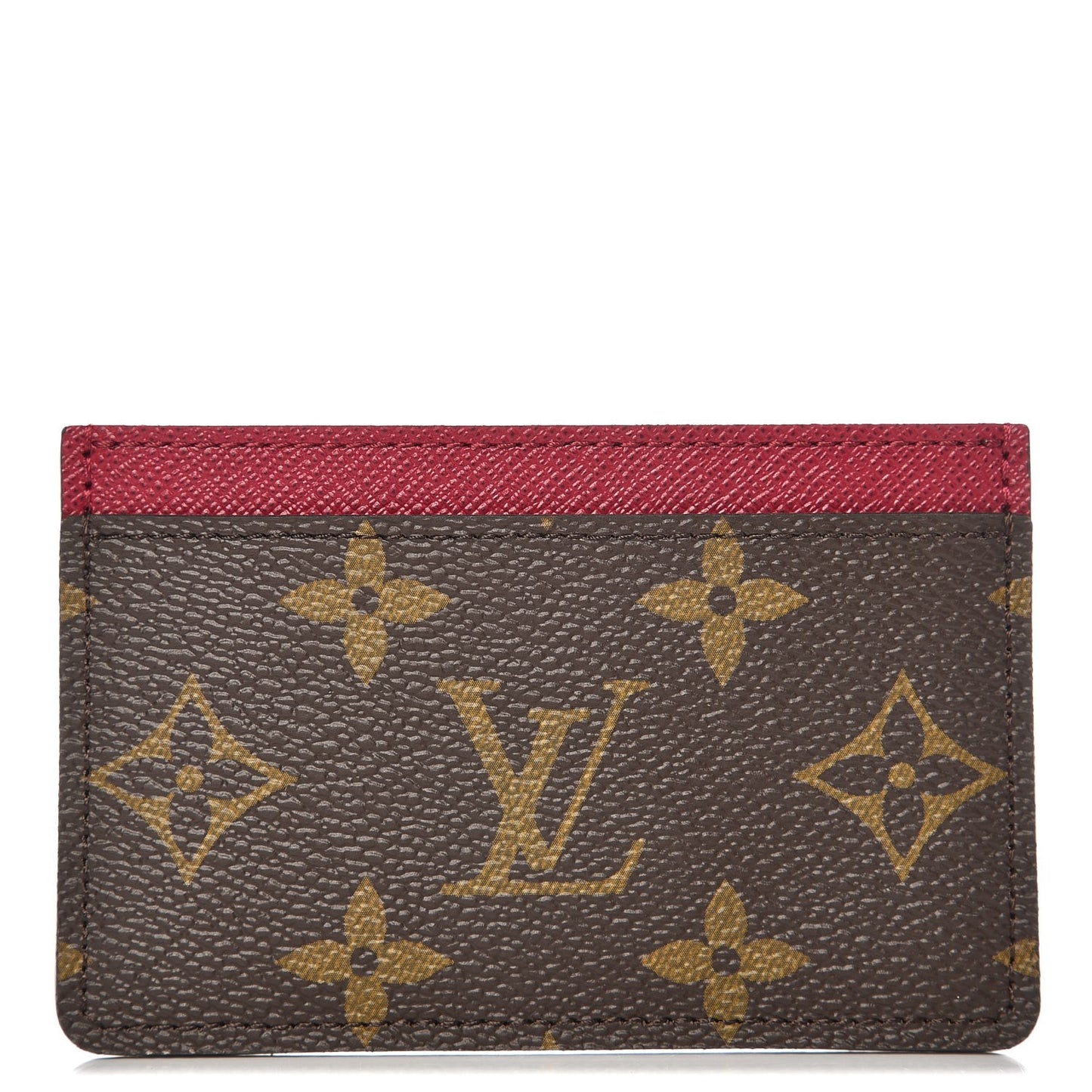 Monogram Card Holder Fuchsia