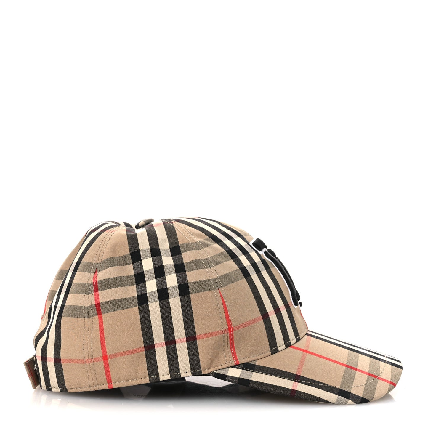 Cotton Vintage Check Monogram Baseball Hat S Archive Beige