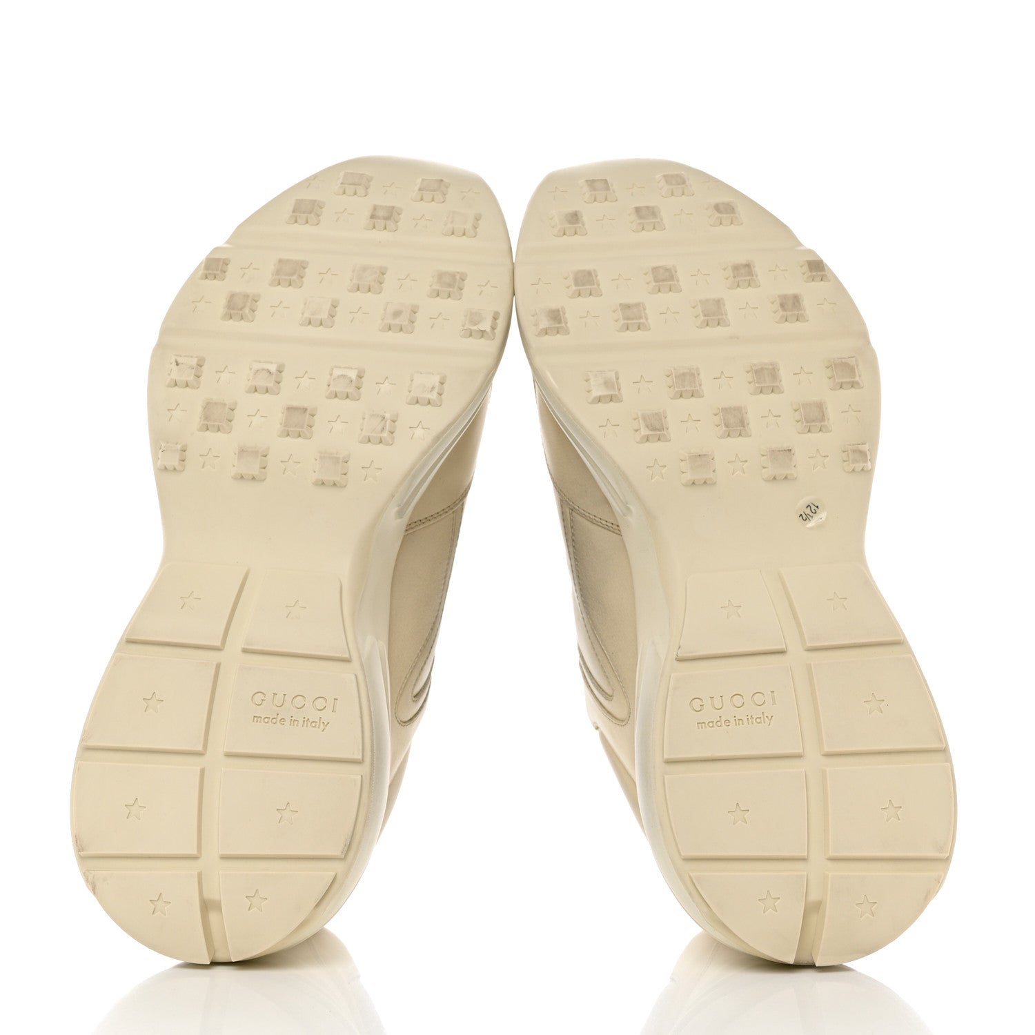 Gucci Calfskin Mouth Print Mens Rhyton Sneaker 12.5 Ivory 5 of 8