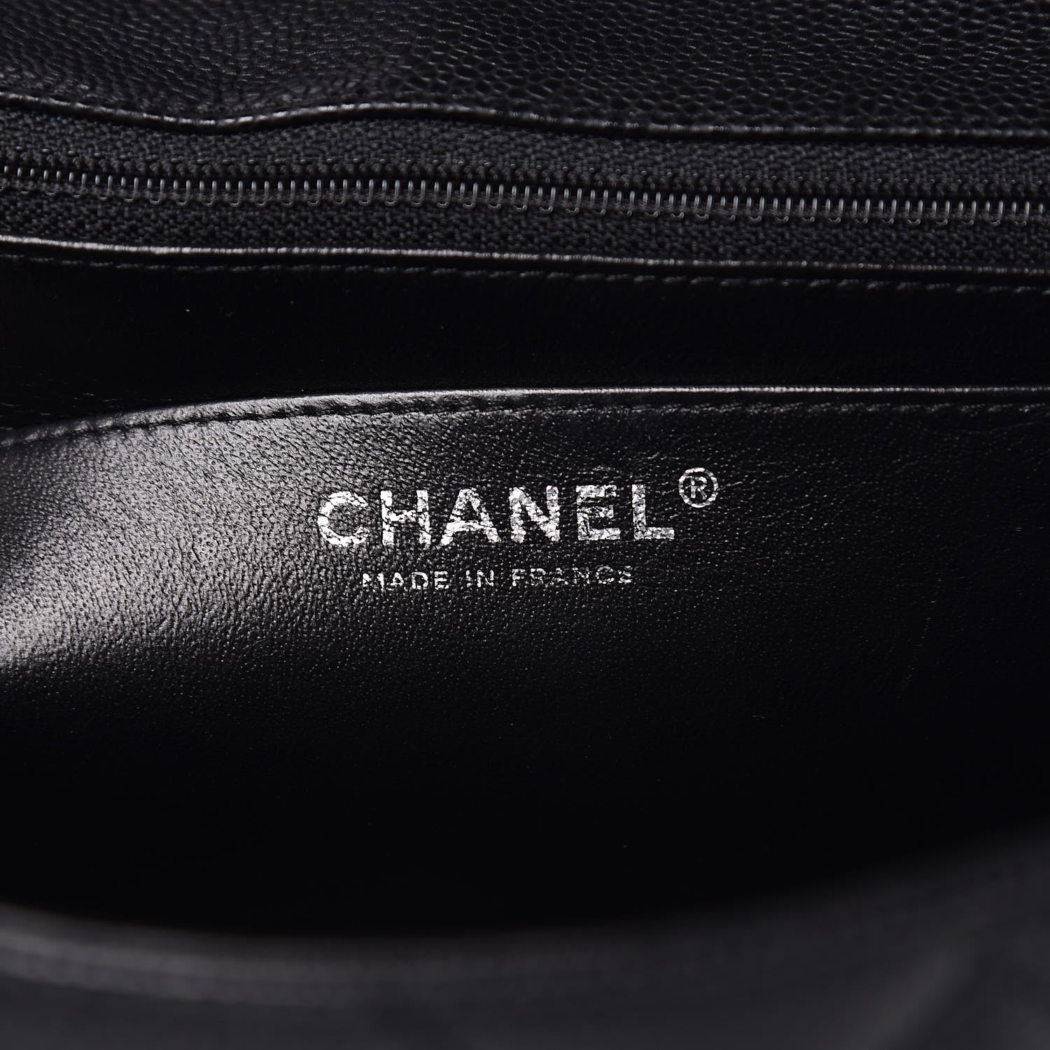 Chanel Caviar Quilted Jumbo Single Flap Black 7 of 10