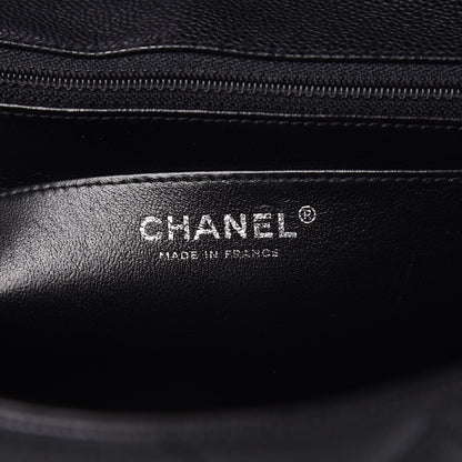 Chanel Caviar Quilted Jumbo Single Flap Black 7 of 10