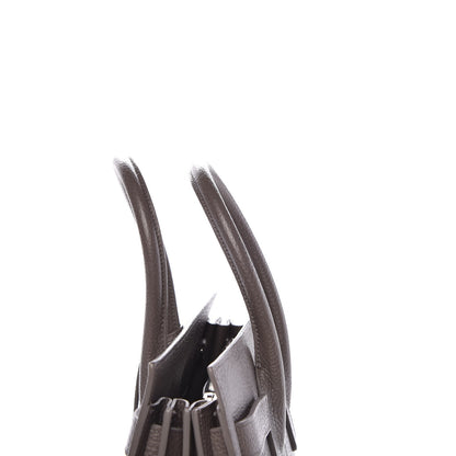 Saint Laurent Grained Calfskin Small Sac De Jour Fog 20 of 26