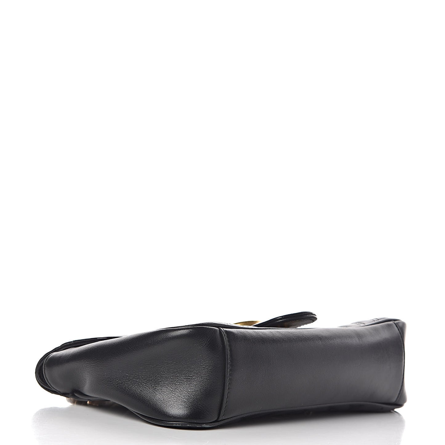 Calfskin Matelasse Small GG Marmont Shoulder Bag Black