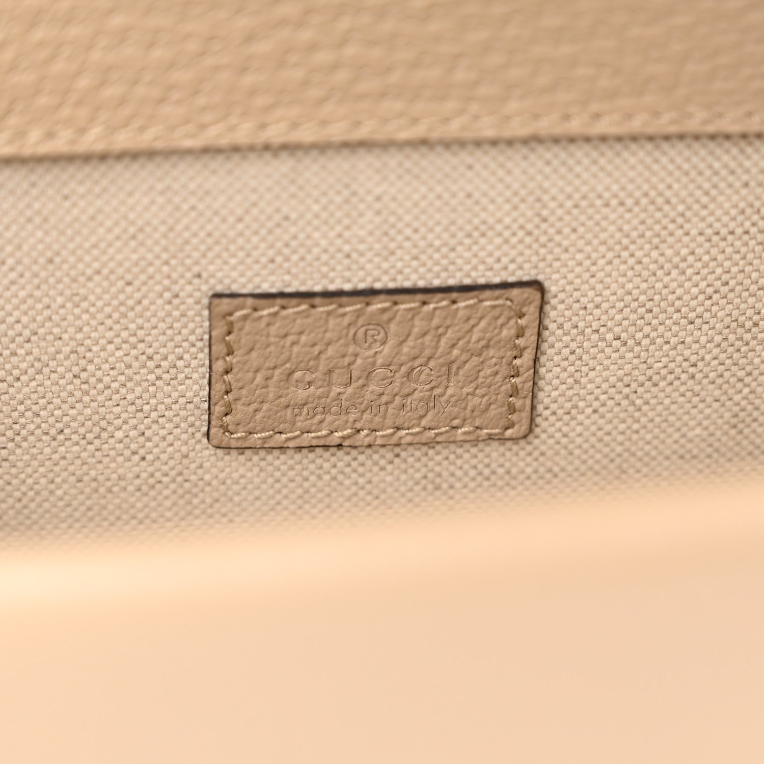 Gucci GG Supreme Monogram Textured Dollar Calfskin Small Rectangular Dionysus Shoulder Bag Beige Mystic White Oatmeal 6 of 11