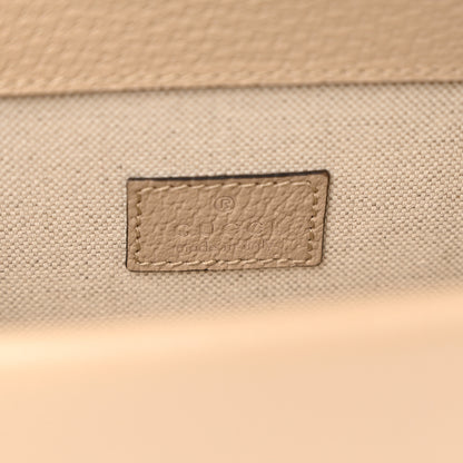 Gucci GG Supreme Monogram Textured Dollar Calfskin Small Rectangular Dionysus Shoulder Bag Beige Mystic White Oatmeal 6 of 11