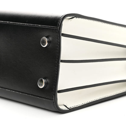 Saint Laurent Calfskin Small Sac De Jour Black White 10 of 12
