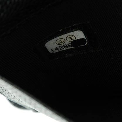 Chanel Caviar Quilted Yen Wallet Black 7 of 7