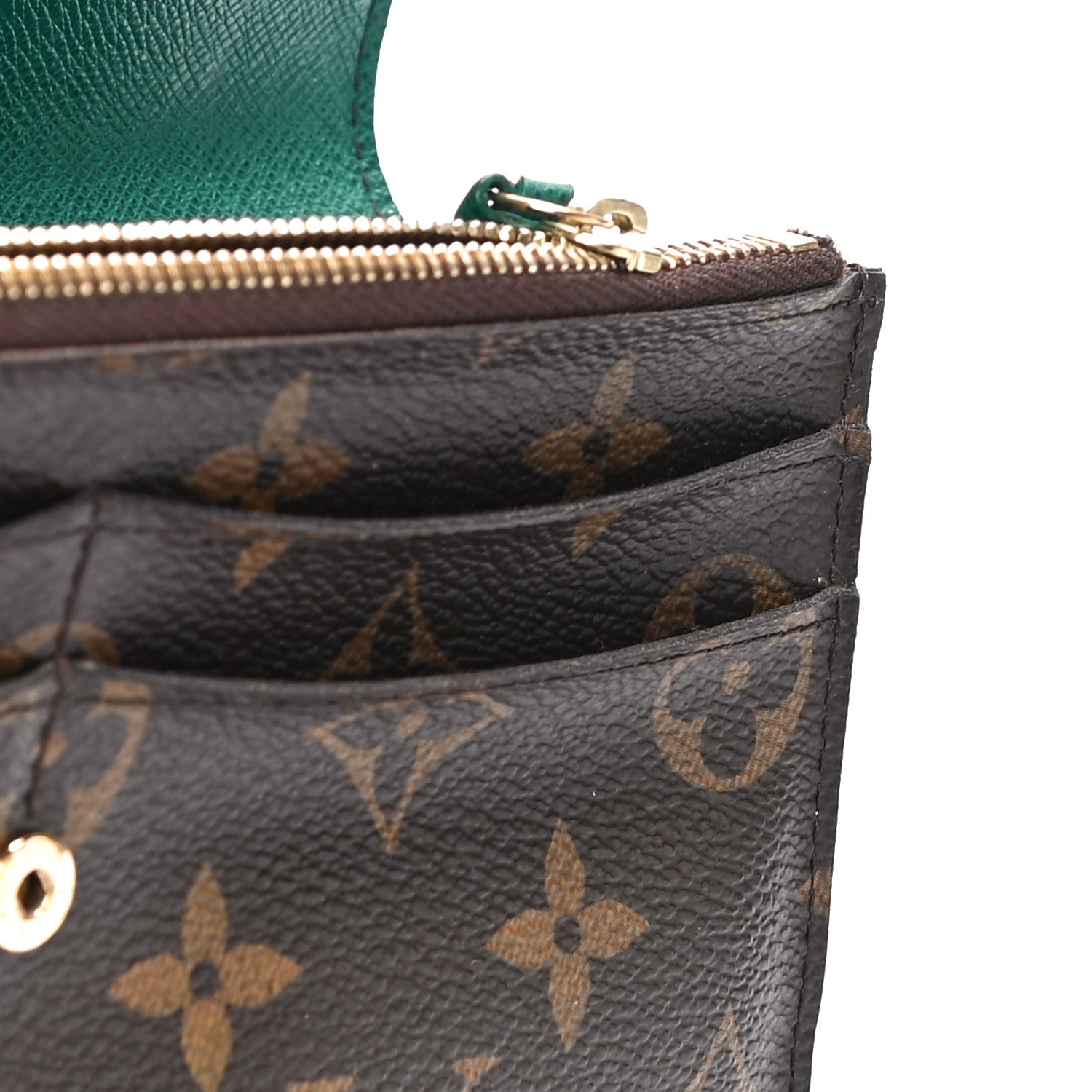 Louis Vuitton Monogram Emilie Wallet Vert 12 of 13