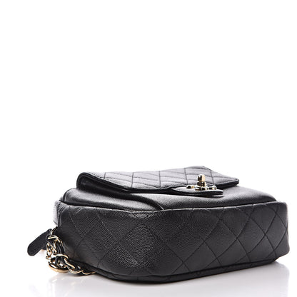 Chanel Caviar Quilted CC Day Camera Case Black 4 of 13