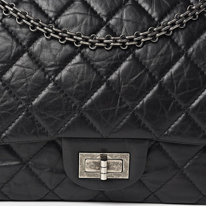 Chanel Aged Calfskin Quilted 2.55 Reissue 227 Flap Black 12 of 14