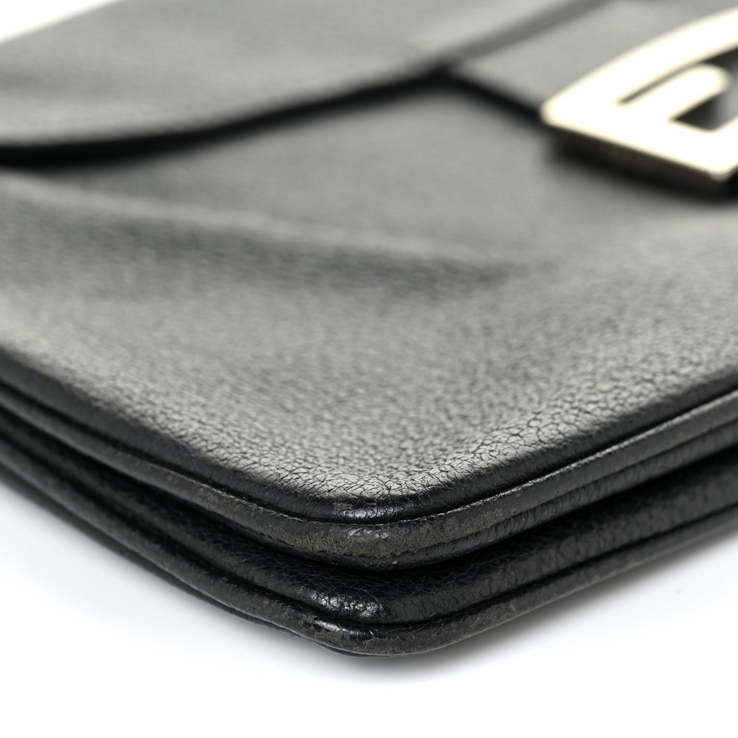 Calfskin Baguette Black