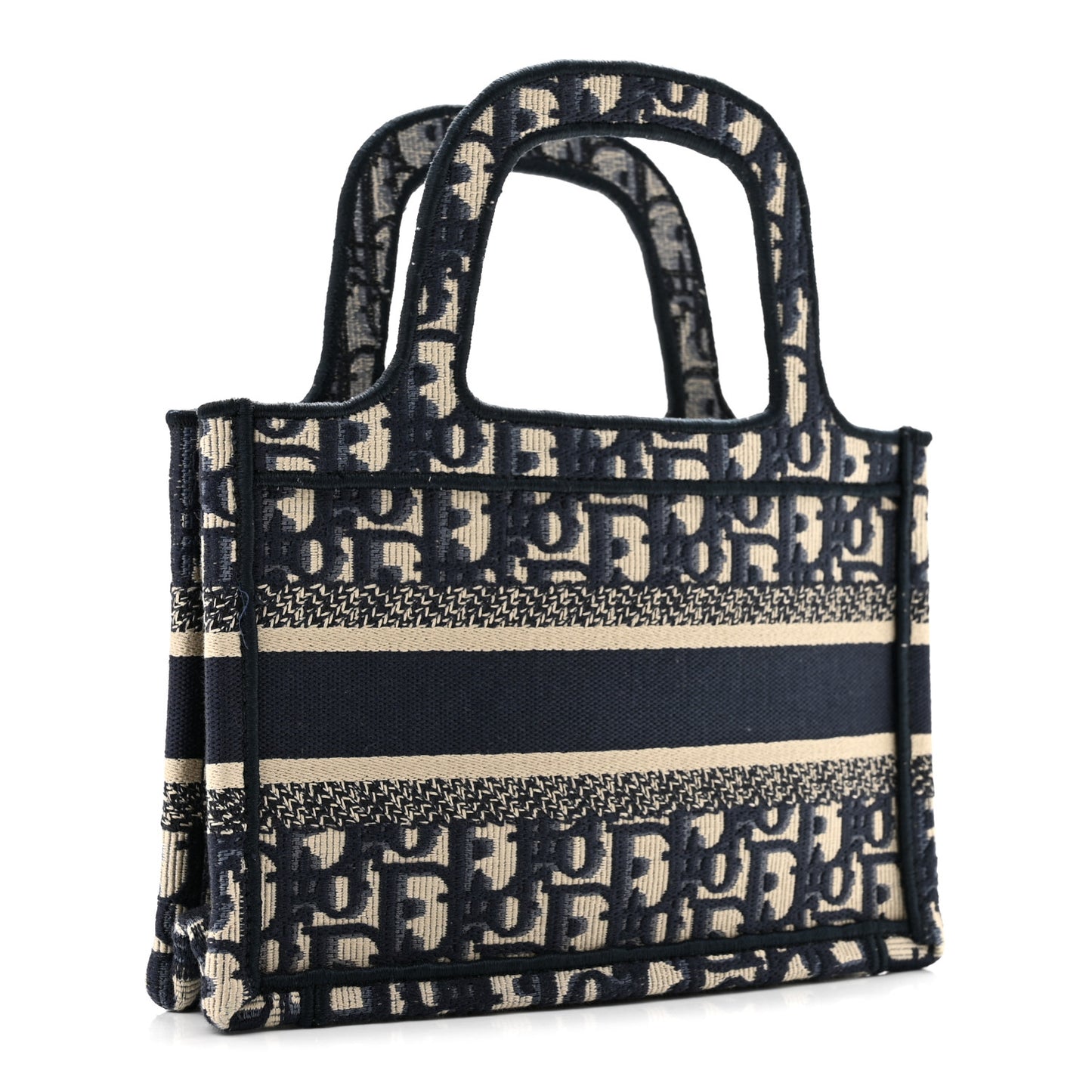 Oblique Mini Book Tote Blue Multicolor