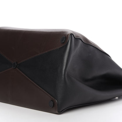 Prada City Calfskin Convertible Top Handle Tote Caffe Black 7 of 10