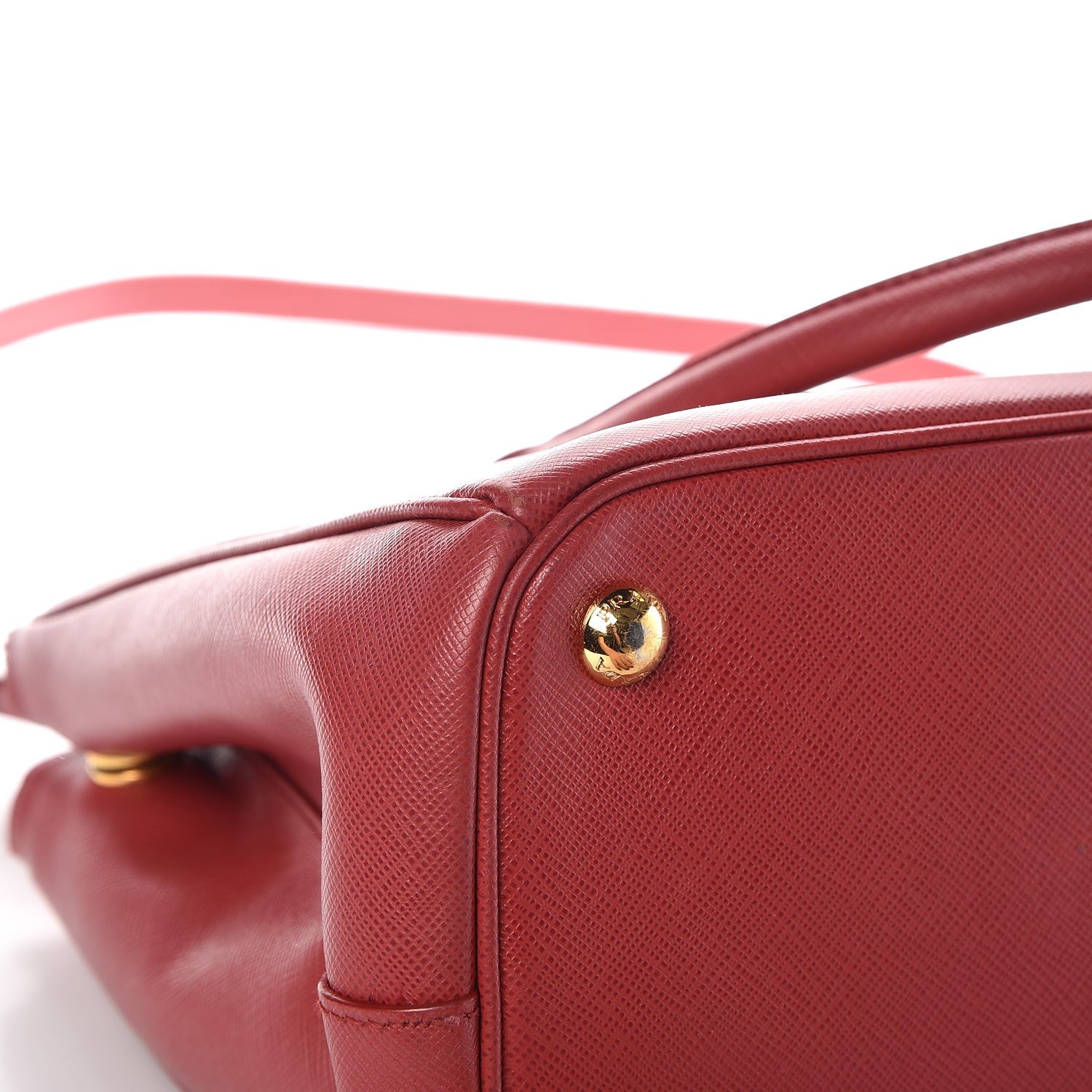 Prada Saffiano Small Galleria Double Zip Tote Peonia 20 of 20
