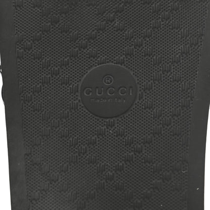 Gucci Rubber Matelasse Womens Slide Sandals 37 Black 6 of 10