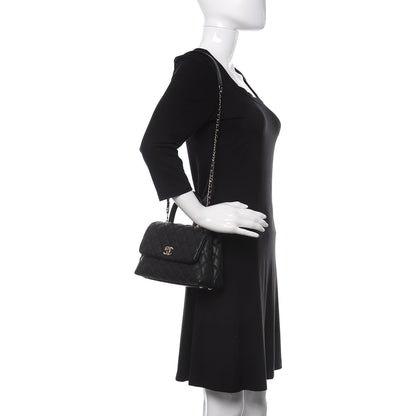 Chanel Caviar Quilted Mini Coco Handle Flap Black 3 of 12