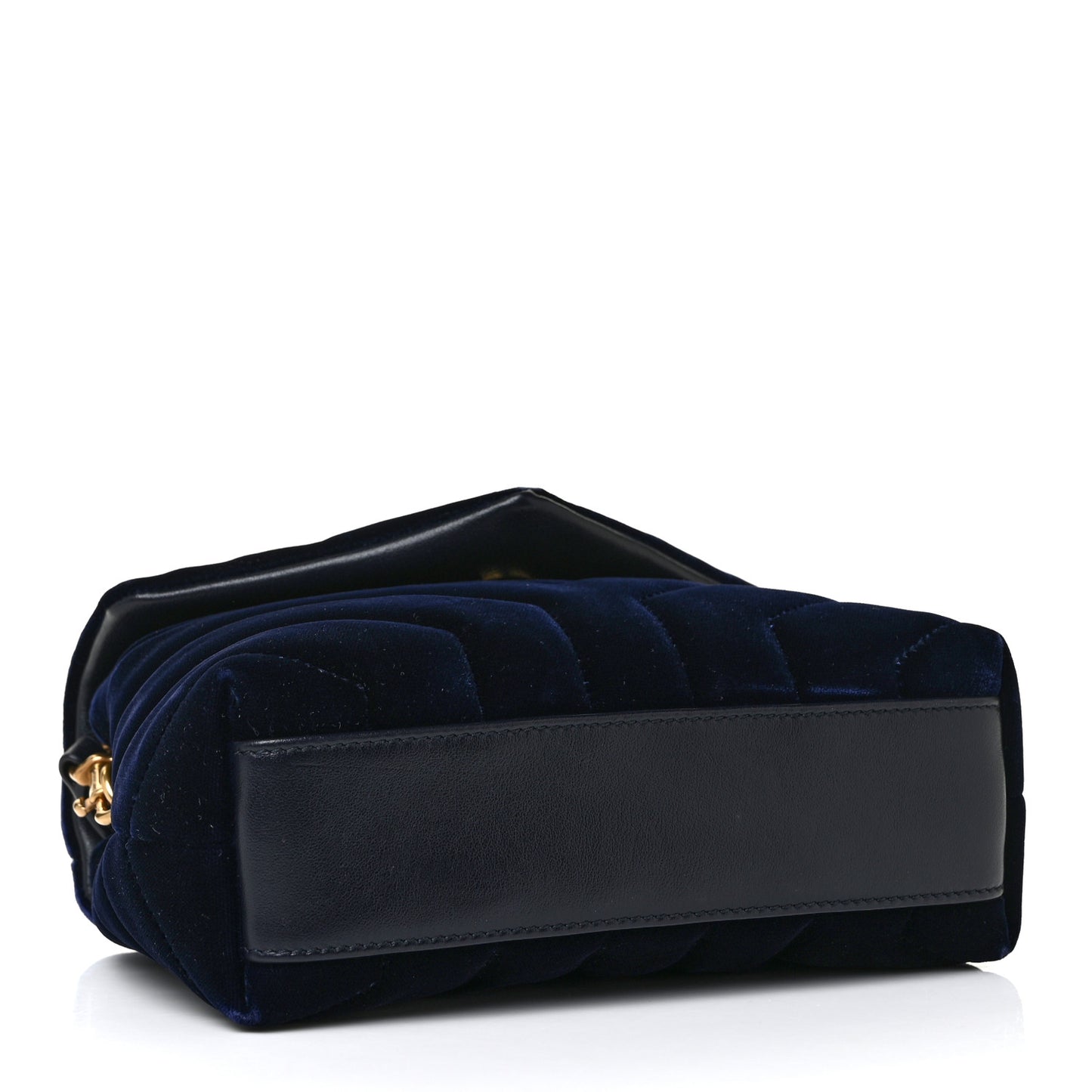 Velvet Y Quilted Monogram Toy Loulou Crossbody Bag Navy