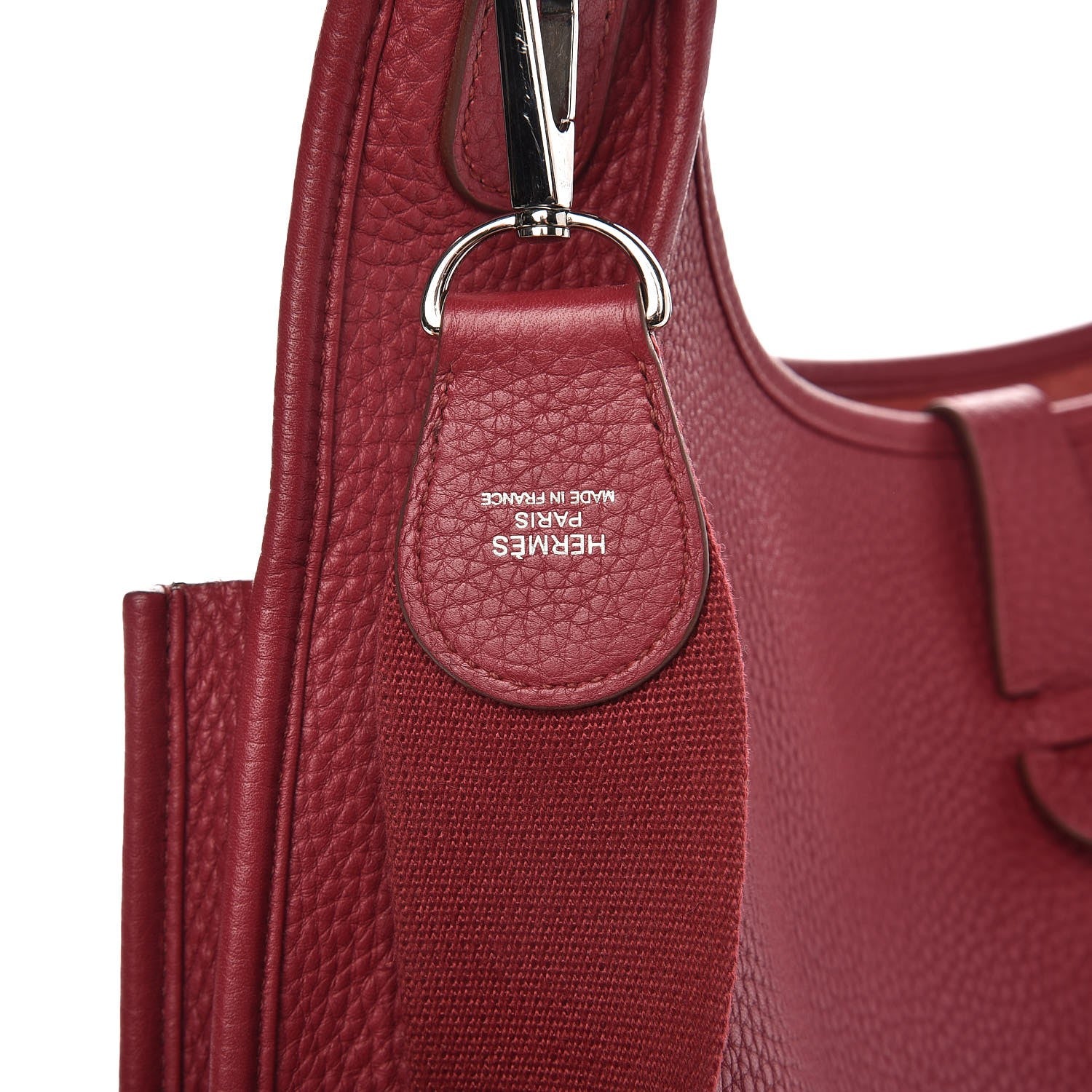 Hermes Taurillon Clemence Evelyne III GM Rubis 6 of 8