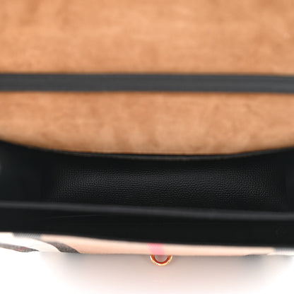 Burberry Derby Calfskin House Check Small Macken Crossbody Black 5 of 11